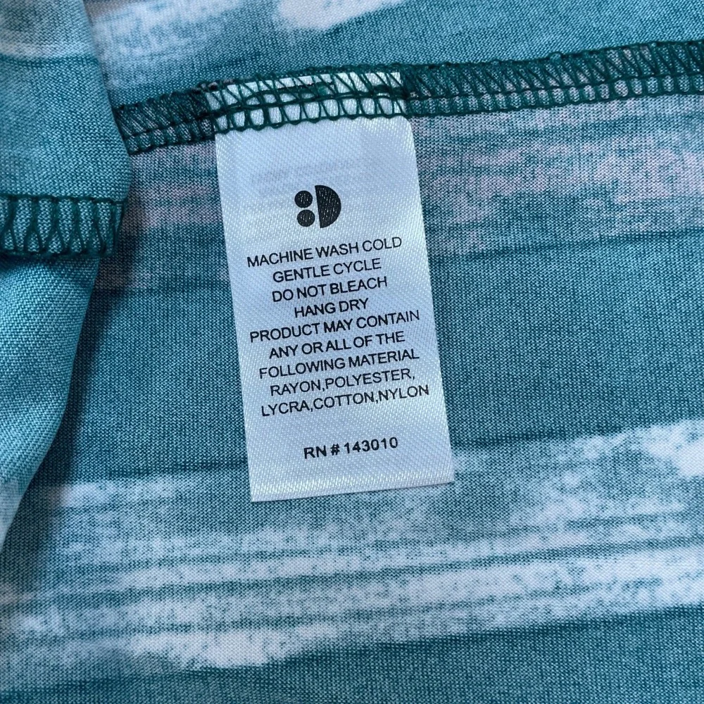 Dot Dot Smile Girls Teal‎ Stripe Print Ballerina Short Sleeve Dress Size 2T